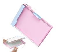 Portablocco per schienale robusto, portatile, spesso, grande capacità | Organizer carino per blocco note per ufficio, scuola, casa, ufficio, tavolo, tasca, zaino, borsa, diario, agenda, rosa