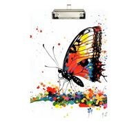 Portablocco piatto con farfalla chic in acrilico carino per allenatori di pallacanestro donne legali dimensioni 9 x 12