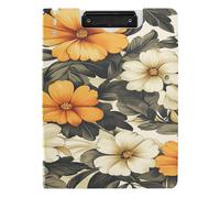 Portablocco pieghevole A4 Appunti Cartella Appunti orizzontale e verticale Doppia Clip Board Scuola con Cover Bellezza Fiori Primavera Samoa Americane Paogo Ulafala
