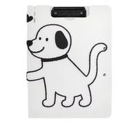 Portablocco pieghevole Cartoon Shake Hands Cat Dog Cute A4 Appunti con Raccoglitore Orizzontale e Verticale Doppia Clip Board Office Clip Board con coperchio