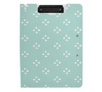 Portablocco pieghevole con contenitore Modello semplice Quattro Punti Gruppo Mint A4 Appunti Raccoglitore orizzontale e verticale Doppia clip Scuola Clip Board con coperchio