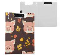Portablocco pieghevole Little Pig Faces A4 Appunti Raccoglitore Due clip in metallo portapenne infermieristica Clip Board con coperchio