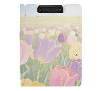 Portablocco pieghevole Primavera Fiore Giardino A4 Appunti Folio Raccoglitore Doppia Clip Portapenne Nursing Clip Board con coperchio