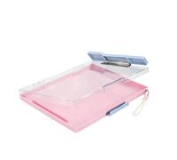 Portablocco pieghevole raccoglitore portatile rinforzato | Intercalari E Tasche Per Notebook Per Ufficio Scuola Casa Ufficio Tavolo Tasca Zaino Borsa Diario Diario Diario Rosa