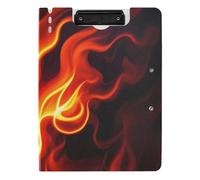 Portablocco pieghevole Red Fire Gorgeous Combustion A4 Appunti Folio Raccoglitore Doppia Clip Portapenne Nursing Clip Board con coperchio