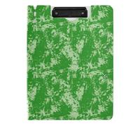 Portablocco pieghevole vintage verde tinta unita Art A4 portablocco orizzontale e verticale doppia clip scuola con copertina rigida
