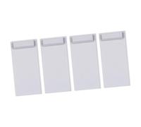 Portablocco trasparente con clip scorrevole, per scuola e scrivania, lavagna trasparente con clip per scrivere e disegnare e cartelle di file per uffici