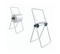 Portabobina da Muro in Metallo - Supporto per Rotoli con Lama Dentata - Dispenser Professionale per Carta, Pellicola o Alluminio (Porta Bobina a Pavimento)