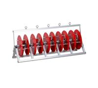 Portabobine For Cavi Elettrici Da 3-5 Bobine, Portabobine Pieghevole, Distributore Di Cavi Da Pavimento, For Uso Elettrico Industriale E Al Dettaglio(5 reel)