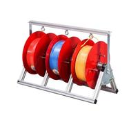Portabobine For Cavi Elettrici Da 3-5 Bobine, Portabobine Pieghevole, Distributore Di Cavi Da Pavimento, For Uso Elettrico Industriale E Al Dettaglio(3 reel)