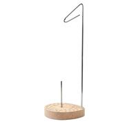 Portabobine - Organizzatore compatto con base in legno | Supporto a cono per macchina da cucire e tagliacucchino, per l'artigianato, i progetti d'arte, i principianti, gli amanti della casa, i viaggi