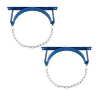 Portabombola A Parete In Acciaio Confezione Da 2 Con Viti E Catena Di Sicurezza for 40L Multicolor(Blue)