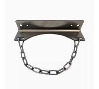 Portabombole for gas in acciaio inossidabile con catene, argento, dimensioni multiple(25cm(9.8in))