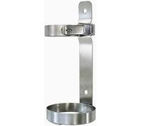 Portabombole for gas in acciaio inossidabile montato a parete, argento, dimensioni multiple(34x14.5cm/13.4x5.7)
