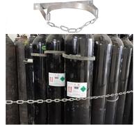Portabombole in acciaio a parete con catena di sicurezza for ospedali, scuole e fabbriche(1 Bottle)