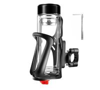 Portaborracce per Bicicletta - Supporto Bicchiere Portabottiglie per Bicicletta,Accessorio Regolabile con Attacco Manubrio per Biciclette Strada e Mountain Bike 20-35mm Motorino e Passeggino