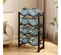 Portaborraccia a 5 ripiani, per brocche da 5 galloni, design salvaspazio per cucina, ufficio e soggiorno