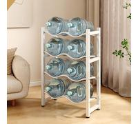 Portaborraccia a 5 ripiani, per brocche da 5 galloni, design salvaspazio per cucina, ufficio e soggiorno