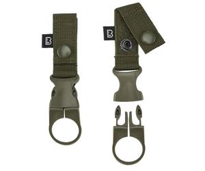Portaborraccia Brandit Belt and Molle Loop Bottle Holder 2 pezzi - Olive