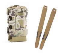 Portaborraccia MOLLE da Esterno con Parte Superiore Aperta, Marsupio Tattico Regolabile per Borraccia, per Tracolla da Zaino, in Nylon 500D(Color-10)
