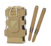 Portaborraccia MOLLE da Esterno con Parte Superiore Aperta, Marsupio Tattico Regolabile per Borraccia, per Tracolla da Zaino, in Nylon 500D(Color-7)