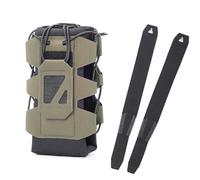 Portaborraccia MOLLE da Esterno con Parte Superiore Aperta, Marsupio Tattico Regolabile per Borraccia, per Tracolla da Zaino, in Nylon 500D(Color-3)