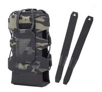 Portaborraccia MOLLE da Esterno con Parte Superiore Aperta, Marsupio Tattico Regolabile per Borraccia, per Tracolla da Zaino, in Nylon 500D(Color-9)