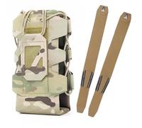 Portaborraccia MOLLE da Esterno con Parte Superiore Aperta, Marsupio Tattico Regolabile per Borraccia, per Tracolla da Zaino, in Nylon 500D(Color-11)