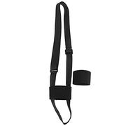 Portaborraccia portatile da cintura Portaborraccia Molle con tracolla regolabile Imbracatura universale per bottiglia per attività all'aperto Escursionismo Viaggi Nylon nero