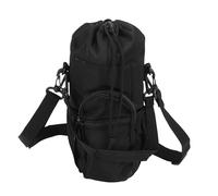 Portabotellas de Agua aislado, Bolsa térmica Tipo bandolera para botellas de 32 oz y 40 oz, Correa de hombro Ajustable con ASA acolchada, soporte aislante para botellas Ideal para (Nera)