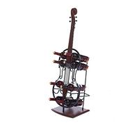 Portabottiglie 10 Bottiglie Portabottiglie in Ferro da Pavimento Alto Portabottiglie di Vino Portaoggetti Espositore per Cantina di Casa Portabottiglie Portatile (Colore: Nero Dimensioni: 33 x 28 x