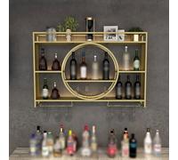 Portabottiglie a LED, portabicchieri per vino, supporti per espositori per bottiglie di liquori, espositore in ferro, portavini, portabottiglie multifunzionale per bar, sala da pranzo, cucin