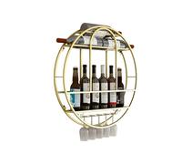 Portabottiglie a parete, porta d'ingresso montato a parete con porta di vetro di vino, per bottiglie di liquori, porta d'alimentazione in grande capacità, supporto per il display per scaffali