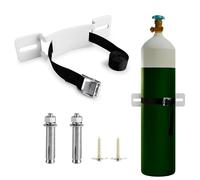 Portabottiglie a parete, portabottiglie del gas, supporto da parete, portabottiglie di propano con viti e cintura di sicurezza