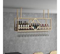 Portabottiglie a soffitto, scaffali a parete mobili a barre industriale, porta d'ingresso sospeso con porta di vetro di vino, porta d'ingresso montato a parete, supporto per il vino con gancio