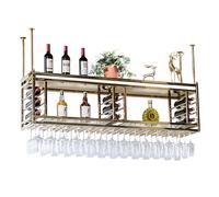 Portabottiglie a soffitto, supporto in bicchiere di vino sospeso, scaffali a bar mobili, mobile a liquore, porta d'ingresso per bottiglie di vino, scaffale a parete per cucina, porta del vino