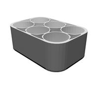 Portabottiglie Campioni Whisky per 6x25ml - Organizer Degustazione Virtuale