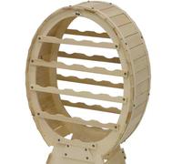 BOTTICELLA PORTABOTTIGLIE FORMA DI BOTTE LEGNO MASSELLO 18 POSTI 51x23xh74 CM