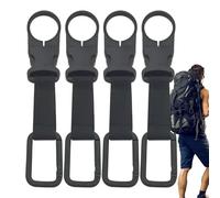 Portabottiglie - Clip di supporto per bottiglia d'acqua in 4 pezzi | Moschettone per cintura portatile rimovibile dal design multifunzionale | Moschettone di grande capacità di carico per il campeggio