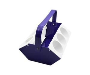 Portabottiglie con Manico - Vassoio Portabirra Portatile con Scomparto per Ghiaccio,Supporto da 6 Posti per Trasporto Bevande - per Outdoor Viaggi Campeggio Picnic Escursionismo Backpacking Sport