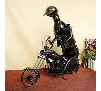 Portabottiglie Creativo Equitazione Moto Stile Wine Rack Mobili Ornamento Decorazione Ferro Wine Rack Porta Bottiglia di Vino Contenitore di Vino Decorazione Della Casa Ferro Artigianato Regalo