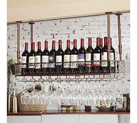 Portabottiglie da Appendere, Porta calici Capovolto per la Cucina di casa, Soluzione Creativa ed Elegante per conservare Il Vino