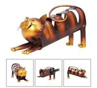 Portabottiglie Da Appoggio con Ornamento per Portabottiglie a Forma di Gatto per