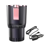 Portabottiglie da auto, scaldabicchieri per auto, intelligente, 12 V, con schermo LCD touch per funzione di riscaldamento e raffreddamento, in ABS PVC, per viaggi in auto, inverno, estate