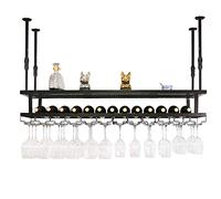 Portabottiglie da bar e ristorante per bicchieri da vino rosso in stile europeo porta calici da appendere a testa in giù semplice decorazione per la casa mensola 100 x 30 cm 100 x 30 cm