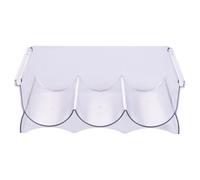 Portabottiglie da frigo 29,4x20,6x10 cm 3 vani, in plastica PET, trasparente, Sìordine
