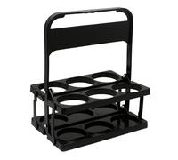 Portabottiglie da latte a 6 fori | Espositore per bottiglie di birra con manico, supporto per tazze da vino | Supporto organizer riutilizzabile pieghevole per bottiglie, supporto per più bottiglie