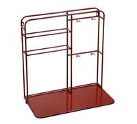 Portabottiglie da Muro 2 Posti 59x33xh62,5 cm in Metallo Rosso