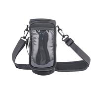 Portabottiglie da palestra - Borsa magnetica per bottiglia | Organizer da palestra con tracolla | Borsa per acqua per esercizi | Borsa porta bottiglie d'acqua per accessori da viaggio e sport, Nero