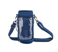 Portabottiglie da palestra - Borsa magnetica per bottiglia | Organizer da palestra con tracolla | Borsa per acqua per esercizi | Borsa porta bottiglie d'acqua per accessori da viaggio e sport, blu
